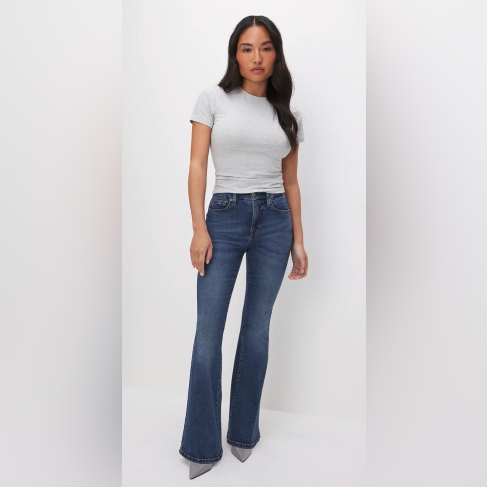 Good American Good Petite Flare Jeans